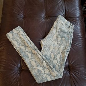 Snake Print Jegging Pants